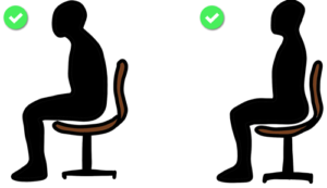 Buena postura sentado