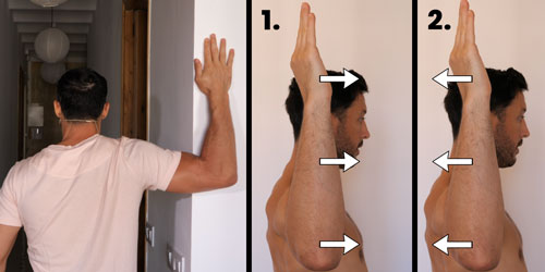 Estiramiento para los hombros caidos