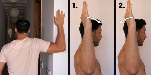 Estiramiento para los hombros caidos