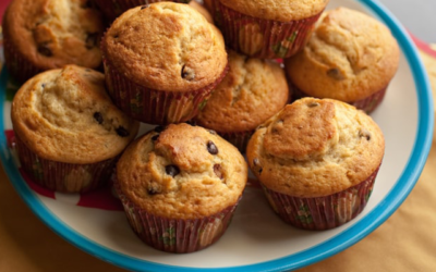 Muffin choco banana con yogur