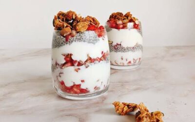 Parfait de chía y granada