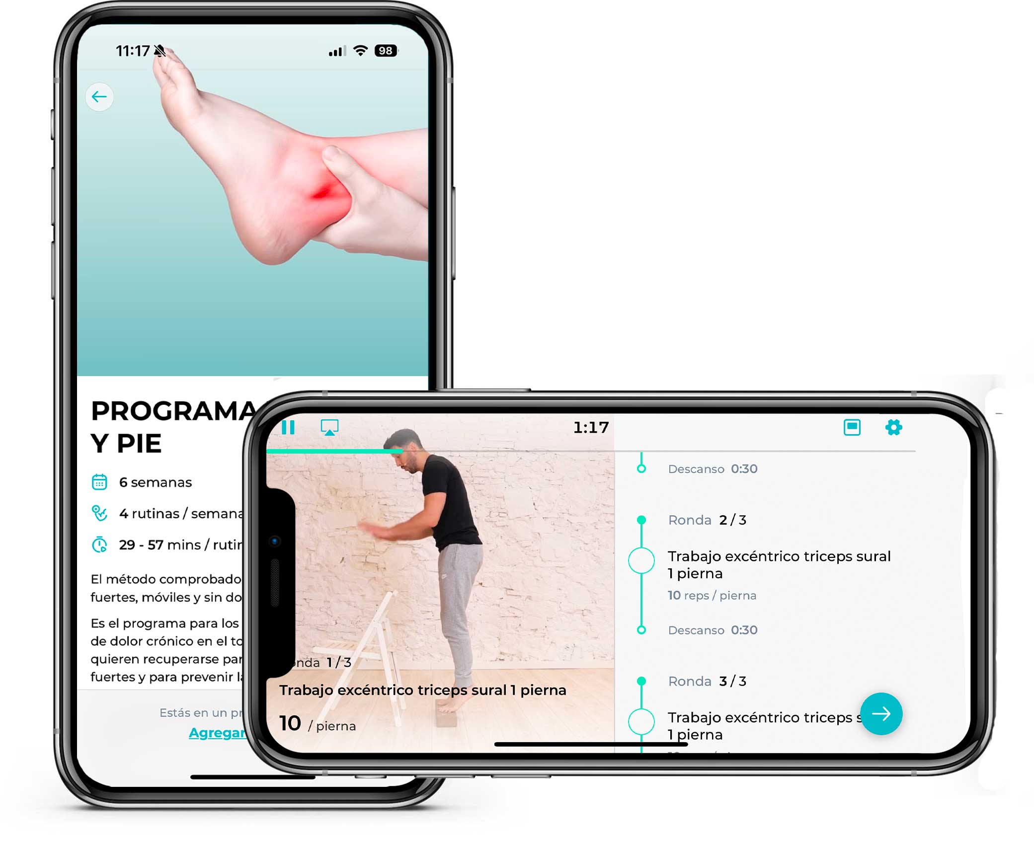 Programa-tobillo Clase hombro app