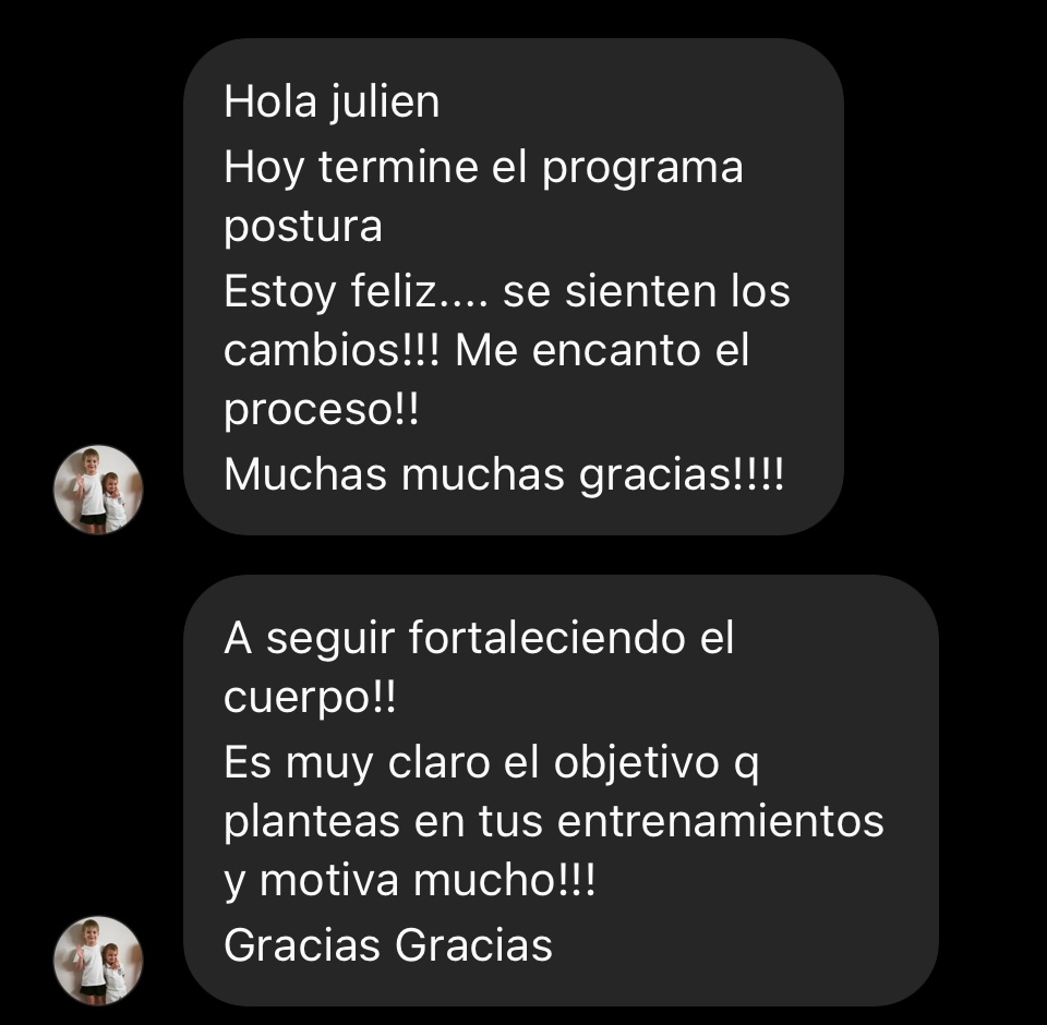 Screenshot Testimonio Proyecto postura