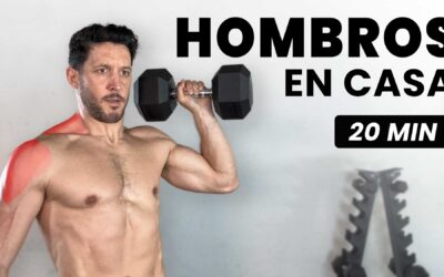HOMBROS en casa en 20 min para ganar músculo